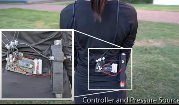 Engineers have developed a portable, wearable device helps users navigate with a tap on the wrist.