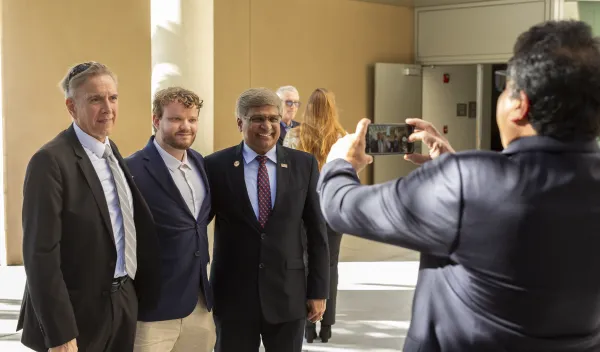 The Director visited the campus of the University of California, Santa Barbara . While on campus, the Director gave a lecture and met with faculty directors of NSF research centers at UCSB.