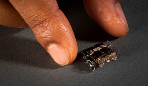 Penny-sized MilliMobile is a self-driving robot that runs indefinitely on harvested energy.