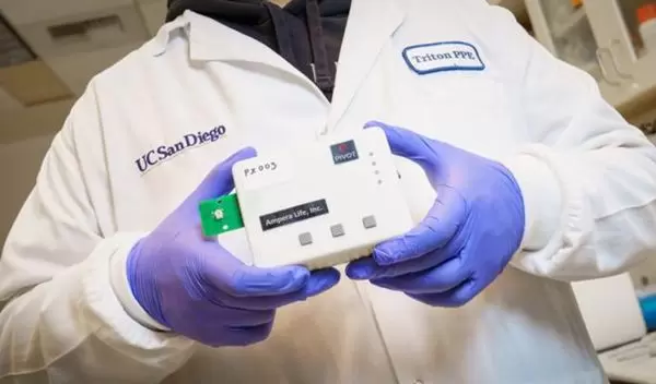 The biosensor and reader, designed for home or point-of-care use, can transmit results wirelessly.