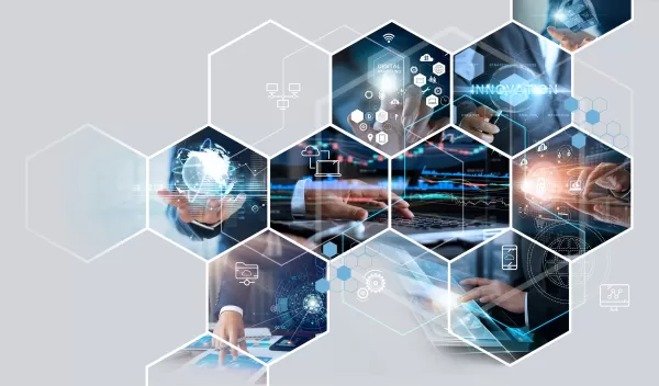 Business and economic growth on global business network, Data analysis of financial and banking, Customer service, Technology and data connection, Teamwork, Business strategy and Digital marketing.