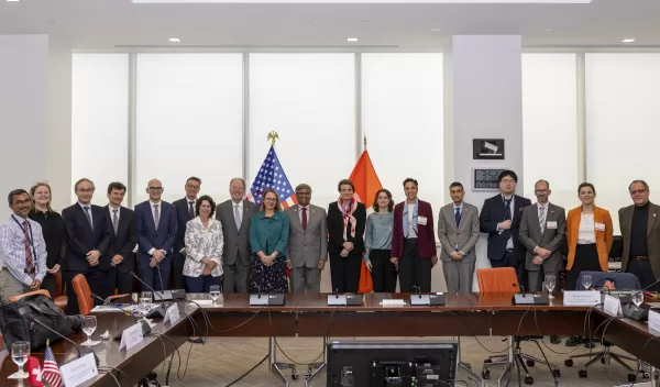 Dr.Panch met with Switzerland’s Federal Councilor Guy Parmelin and State Secretary Hirayama on April 17,2024 at NSF Headquarters in Alexandria VA