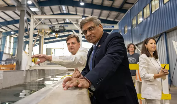 This week, NSF Director Sethuraman Panchanathan engaged with leaders and innovators at the University of Oregon and Oregon State University (OSU), focusing on the future of workforce development, the economic impact of public research universities, and NSF-supported research.