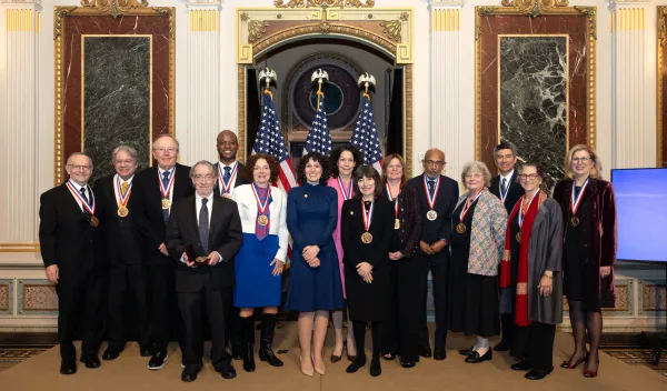 Group picture of National Medal of Science and National Medal of Technology and Innovation ceremony