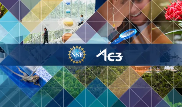 collage of images including a bull frog, flowers, smiling humans, and abstract planets