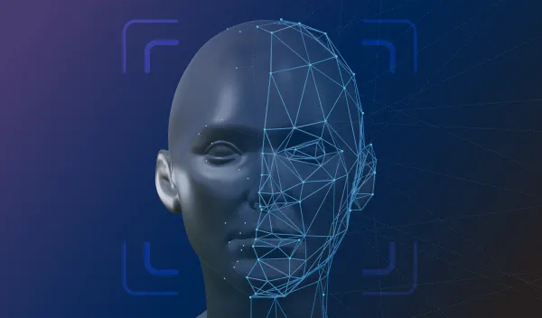 Illustration depicting facial identity recognition