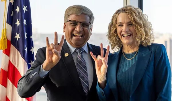 NSF Director Sethuraman Panchanathan meets with Microsoft Chief of Staff to the Vice Chair and President Carol Ann Browne