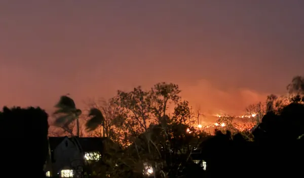 palisades fire in california