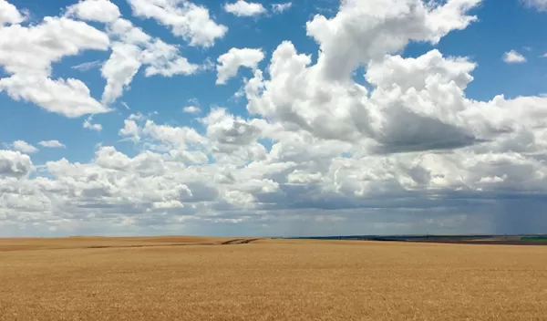 Scenery along U.S. Route 2 in rural Montana.