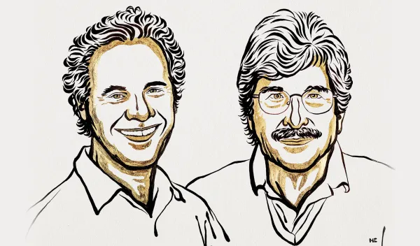 sketch portraits of two men