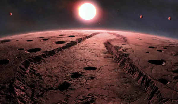 Surface of planet discovered by the International Gemini Observatory