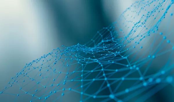 Futuristic technological shapes background; 3D Illustration