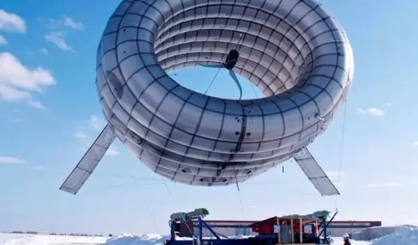 Wind turbine on snow