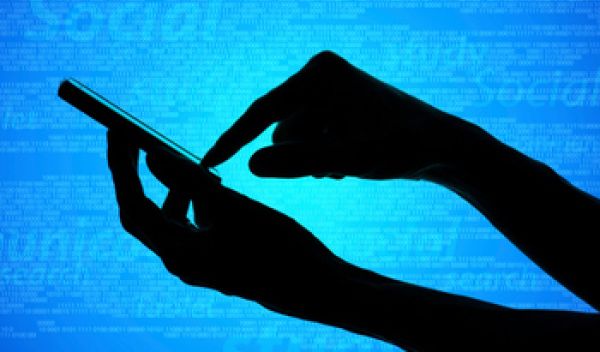 hands holding a smartphone