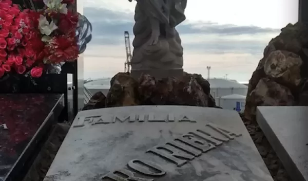 Scientists collected samples from a tombstone in the Cementario de Montjuic, Barcelona, Spain.