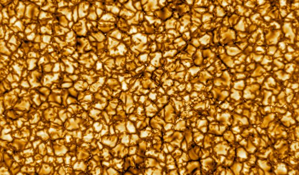 Cell-like structures on the surface of the sun
