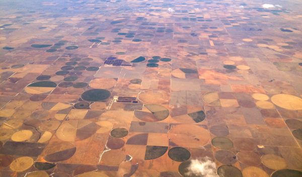cropping patterns over north Texas