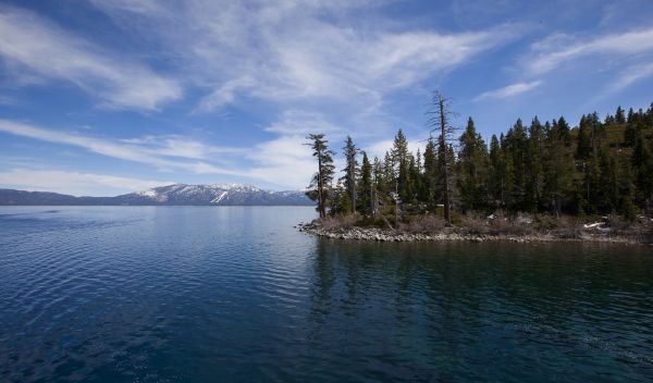 California's Lake Tahoe, an ancient lake, is an example of an oligotrophic, or low nutrient, lake.