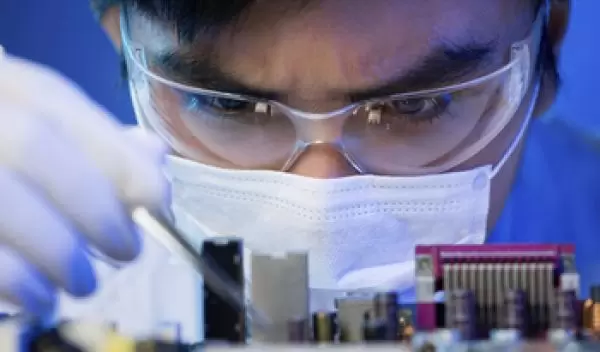 male scientist at work