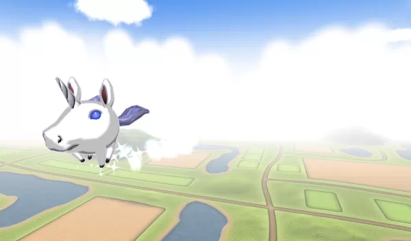 Screenshot from student-designed game Unicorb