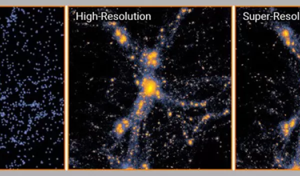 simulations of a region of space