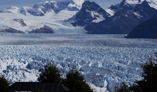 surface of the Perito Moreno Glacier