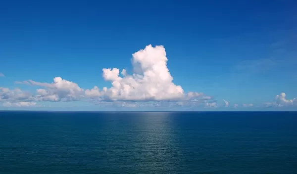 clouds over the Atlantic Ocean