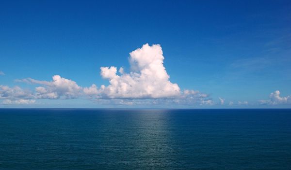 clouds over the Atlantic Ocean