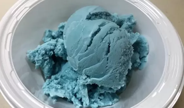 blue ice cream