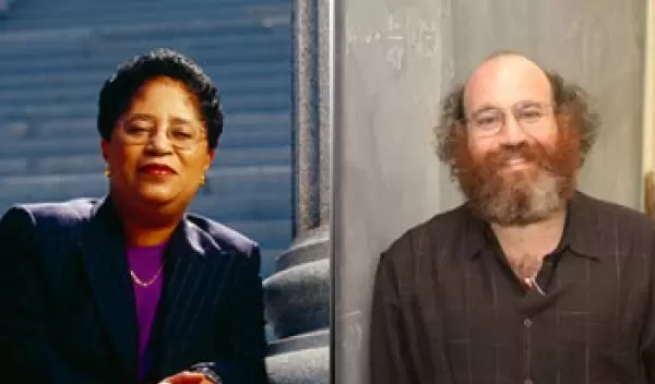 Photo of Shirley Ann Jackson and William Bialek