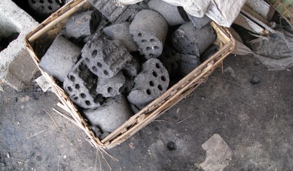 Photo of a pile of coal in Gansu province, China.