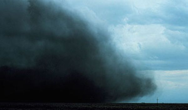 Microburst caught on film