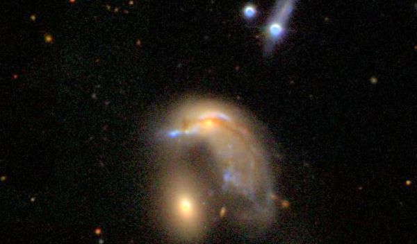 an interacting galaxy.