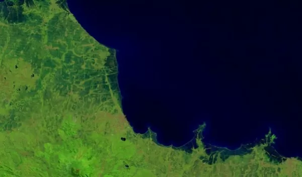 Deltas along the north shore of Java, Indonesia