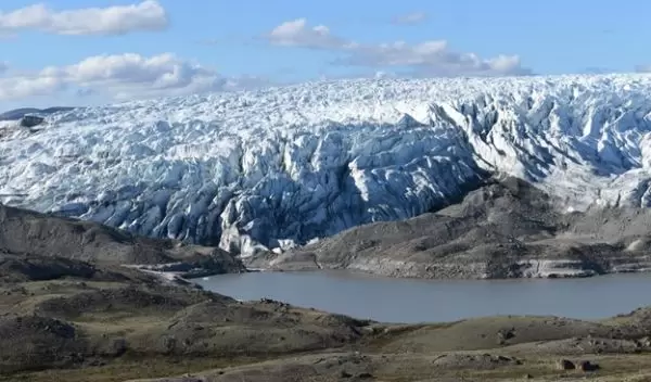 a newly forming lake