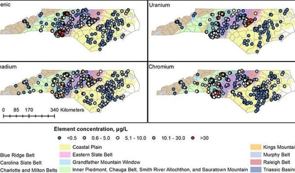 naturally occurring concentrations of four environmental contaminants
