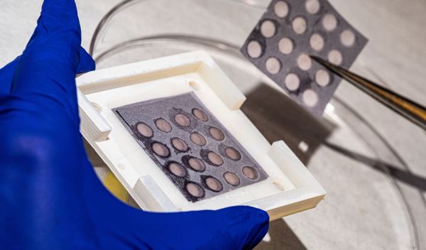 layered filter paper to mimic aortic heart valves