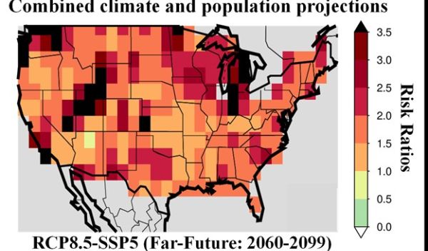 combined climate and population projections