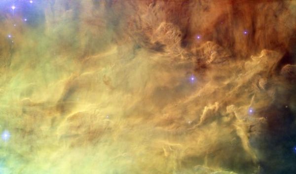 the center of Lagoon Nebula