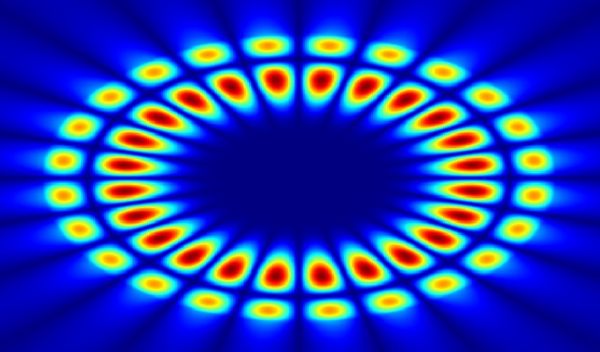 Cross section view of a whispering gallery mode