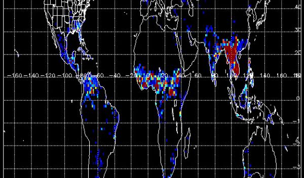 biomass-burning emission data from fires over Southeast Asia in March-April 2010.
