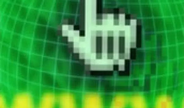 icon of a hand and www