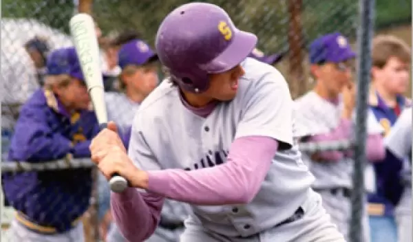 Baseball player at bat
