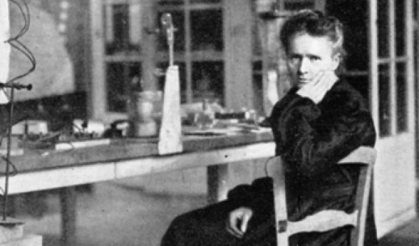 Marie Curie in her lab