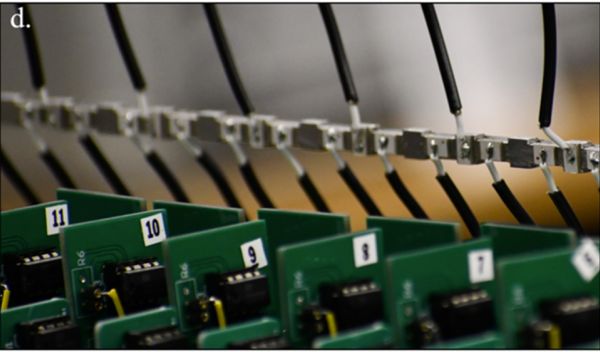 Scientists have developed a material that uses a computer chip to process and act on information.