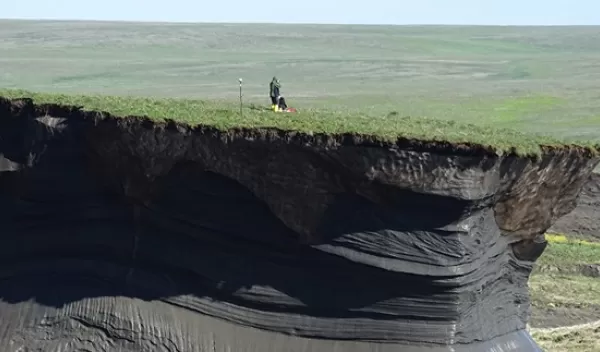 thawing permafrost on Canada's Herschel Island
