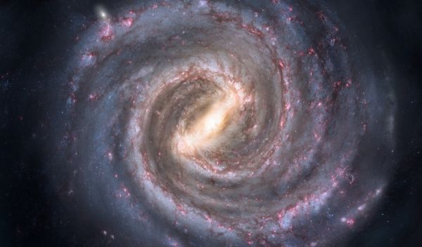 A segment of the Milky Way's disk that reveals previously unseen traces of massive star formation