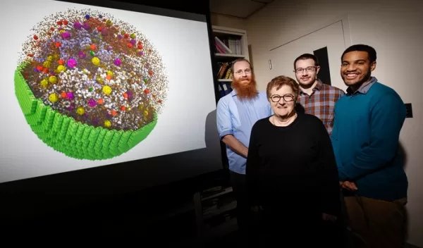 researchers with their colleagues