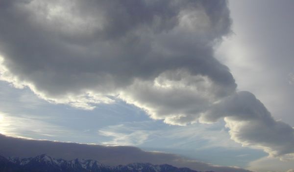 Whirlwind turbulence called atmospheric rotors forms on the lee side of high, steep mountains.