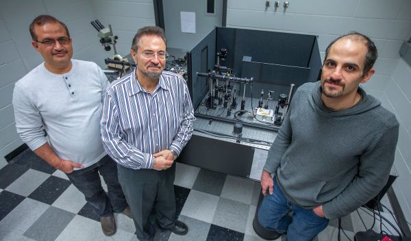 left to right, Krishan Kumar Pandey, Valery Levitas and Mehdi Kamrani